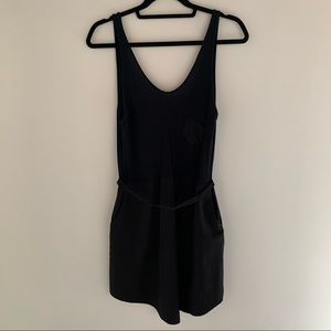 Scoop neck mini dress